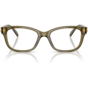 imageCoach Womens HC6257F Low Bridge Fit Square Prescription Eyewear Frames Milky MossDemo Lens 55 mm