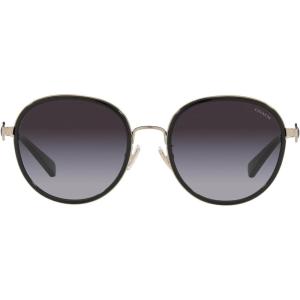 imageCoach Womens Hc7129 Round SunglassesBlackGrey Gradient