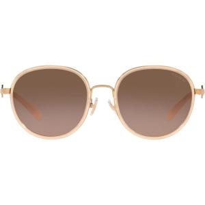 imageCoach Womens Hc7129 Round SunglassesMilky PinkBrown Pink Gradient