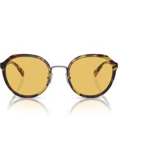 imageCoach Womens Hc7154 Round SunglassesHoney TortoiseAmber Solid