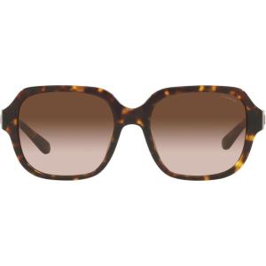 imageCoach Womens Hc8335u Universal Fit Rectangular SunglassesDark TortoiseBrown Gradient