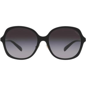 imageCoach Womens Hc8360f Low Bridge Fit Square SunglassesBlackGrey Gradient