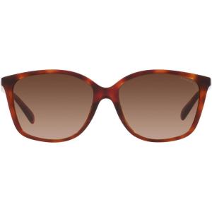 imageCoach Womens Hc8361u Universal Fit Square SunglassesCaramel TortoiseBrown Gradient Polarized