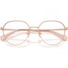 imageCOACH Womens HC5116D Rectangular Prescription Eyewear Frames Shiny Rose GoldDemo Lens 53 mm