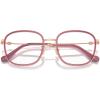 imageCOACH Womens HC5142BD Square Prescription Eyewear Frames Rose GoldTransparent MauveDemo Lens 54 mm
