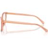 imageCOACH Womens HC6139U Universal Fit Square Prescription Eyewear Frames Transparent SaddleDemo Lens 53 mm