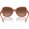imageCOACH Womens HC8295 Square Sunglasses Caramel TortoiseBrown Gradient Polarized 56 mm