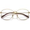 imageCOACH Womens Hc5179d Square Prescription Eyewear FramesShiny GoldDemo Lens