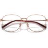 imageCOACH Womens Hc5179d Square Prescription Eyewear FramesShiny Rose GoldDemo Lens