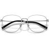 imageCOACH Womens Hc5179d Square Prescription Eyewear FramesShiny SilverDemo Lens