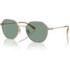 imageCoach Mens Hc7155 Round SunglassesLight Gold Satin ColorGreen Solid