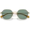 imageCoach Mens Hc7155 Round SunglassesLight Gold Satin ColorGreen Solid