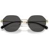 imageCoach Mens Hc7155 Round SunglassesLight Gold Satin ColorGrey Solid