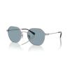imageCoach Mens Hc7155 Round SunglassesSilver Satin ColorLight Blue Solid