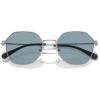 imageCoach Mens Hc7155 Round SunglassesSilver Satin ColorLight Blue Solid