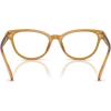 imageCoach Womens HC6258U Universal Fit Square Prescription Eyewear Frames Milky AmberDemo Lens 51 mm