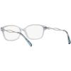 imageCoach Womens Hc6172 Square Prescription Eyewear FramesGradient Transparent BlueDemo Lens
