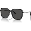 imageCoach Womens Hc8401d Square SunglassesBlackGrey Solid