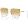 imageCoach Womens Hc8401d Square SunglassesMilky CloudYellow Clear Gradient