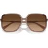 imageCoach Womens Hc8401d Square SunglassesMilky Light BrownBrown Gradient