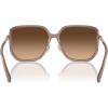 imageCoach Womens Hc8401d Square SunglassesMilky Light BrownBrown Gradient