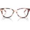 imageCOACH Womens HC6153 Round Prescription Eyewear Frames Rose Pearl TortoiseDemo Lens 51 mm