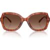 imageCOACH Womens HC8295 Square Sunglasses Caramel TortoiseBrown Gradient Polarized 56 mm