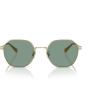 Light Gold Satin Color/Green Solid