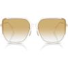 imageCoach Womens Hc8401d Square SunglassesMilky CloudYellow Clear Gradient