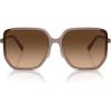 imageCoach Womens Hc8401d Square SunglassesMilky Light BrownBrown Gradient
