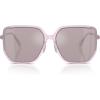 imageCoach Womens Hc8401d Square SunglassesMilky PurplePurple Solid