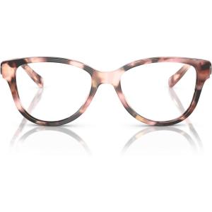 imageCOACH Womens HC6153 Round Prescription Eyewear Frames Rose Pearl TortoiseDemo Lens 51 mm