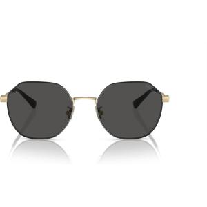 imageCoach Mens Hc7155 Round SunglassesLight Gold Satin ColorGrey Solid