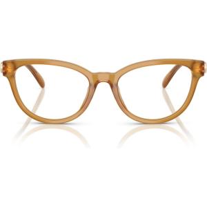imageCoach Womens HC6258U Universal Fit Square Prescription Eyewear Frames Milky AmberDemo Lens 51 mm