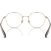 imageCOACH Womens Hc5175 Round Prescription Eyewear FramesShiny Light GoldBlackDemo Lens