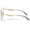 imageCOACH Womens Hc5175 Round Prescription Eyewear FramesShiny Light GoldBlackDemo Lens