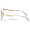 imageCOACH Womens Hc5175 Round Prescription Eyewear FramesShiny Light GoldDemo Lens