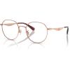 imageCOACH Womens Hc5175 Round Prescription Eyewear FramesShiny Rose GoldDemo Lens