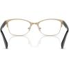 imageCOACH Womens Hc5176 Rectangular Prescription Eyewear FramesLight GoldBlackDemo Lens