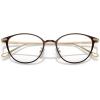 imageCOACH Womens Hc5181td Oval Prescription Eyewear FramesShiny Dark BrownDemo Lens