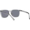imageCoach Mens Hc8354u Universal Fit Square SunglassesTransparent GreyDark Blue Solid