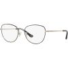 imageCoach Womens Hc5137 Cat Eye Prescription Eyewear FramesBlackLight GoldDemo Lens