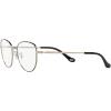 imageCoach Womens Hc5137 Cat Eye Prescription Eyewear FramesBlackLight GoldDemo Lens