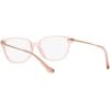 imageCoach Womens Hc6185 Square Prescription Eyewear FramesTransparent BlushDemo Lens