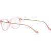 imageCoach Womens Hc6185 Square Prescription Eyewear FramesTransparent BlushDemo Lens