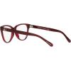 imageCoach Womens Hc6202u Universal Fit Square Prescription Eyewear FramesTransparent RedDemo Lens