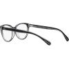 imageCoach Womens Hc6210u Universal Fit Round Prescription Eyewear FramesBlackTransparent GreyDemo Lens