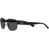 imageCoach Womens Hc7149 Rectangular SunglassesShiny BlackDark Grey Solid