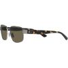 imageCoach Womens Hc7149 Rectangular SunglassesShiny GunmetalBrown Solid