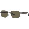 imageCoach Womens Hc7149 Rectangular SunglassesShiny GunmetalBrown Solid